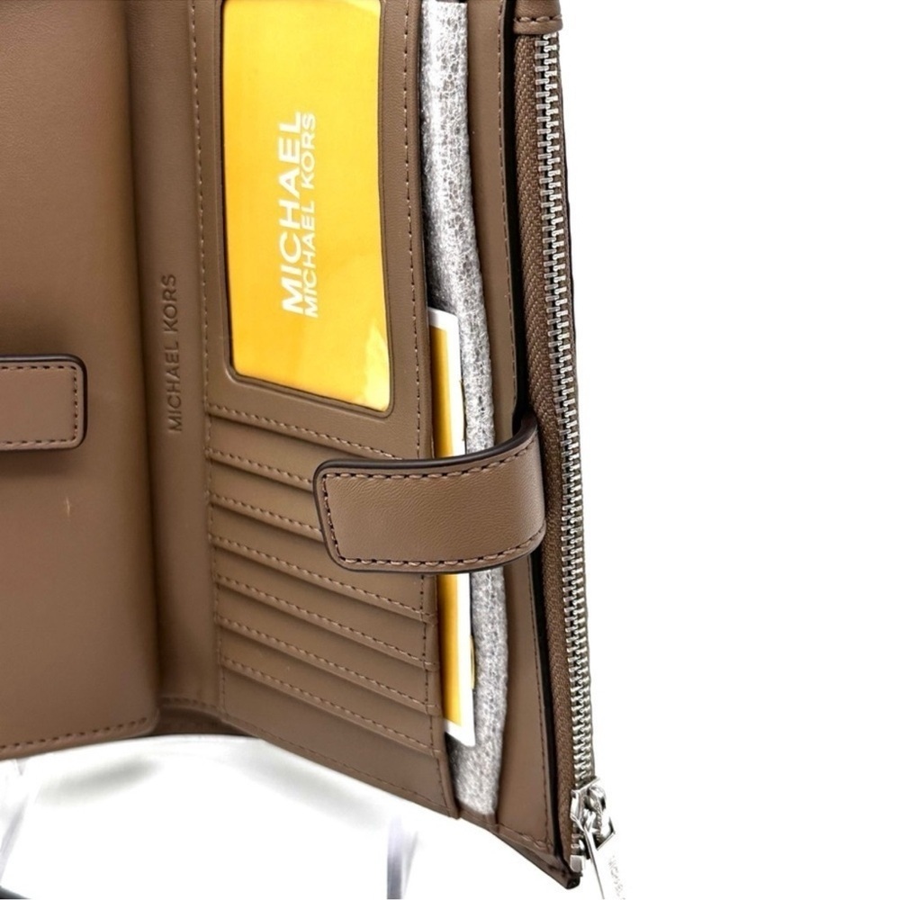 Michael Kors Large Double Zip Wallet Wristlet Dusk Multi - Picture 9 of 10